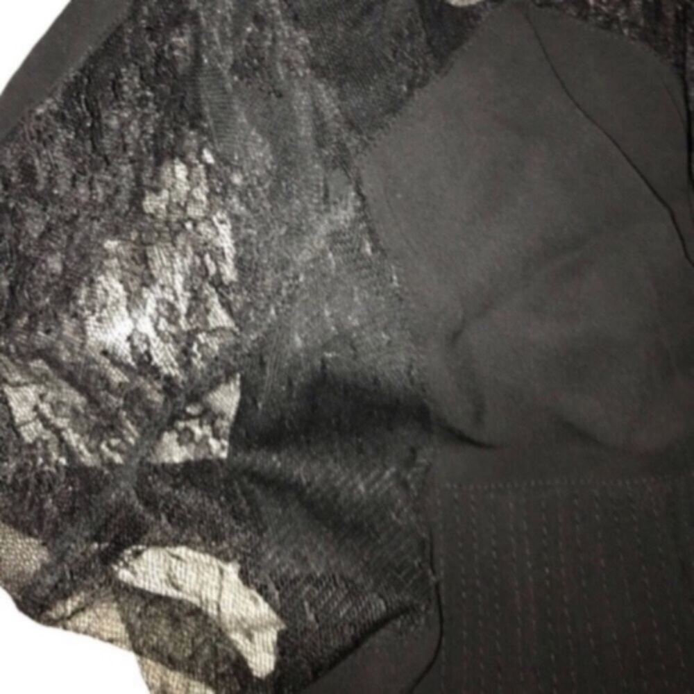 Black Zara Lace Dress with Attached Black Slip - Picture 8 of 8